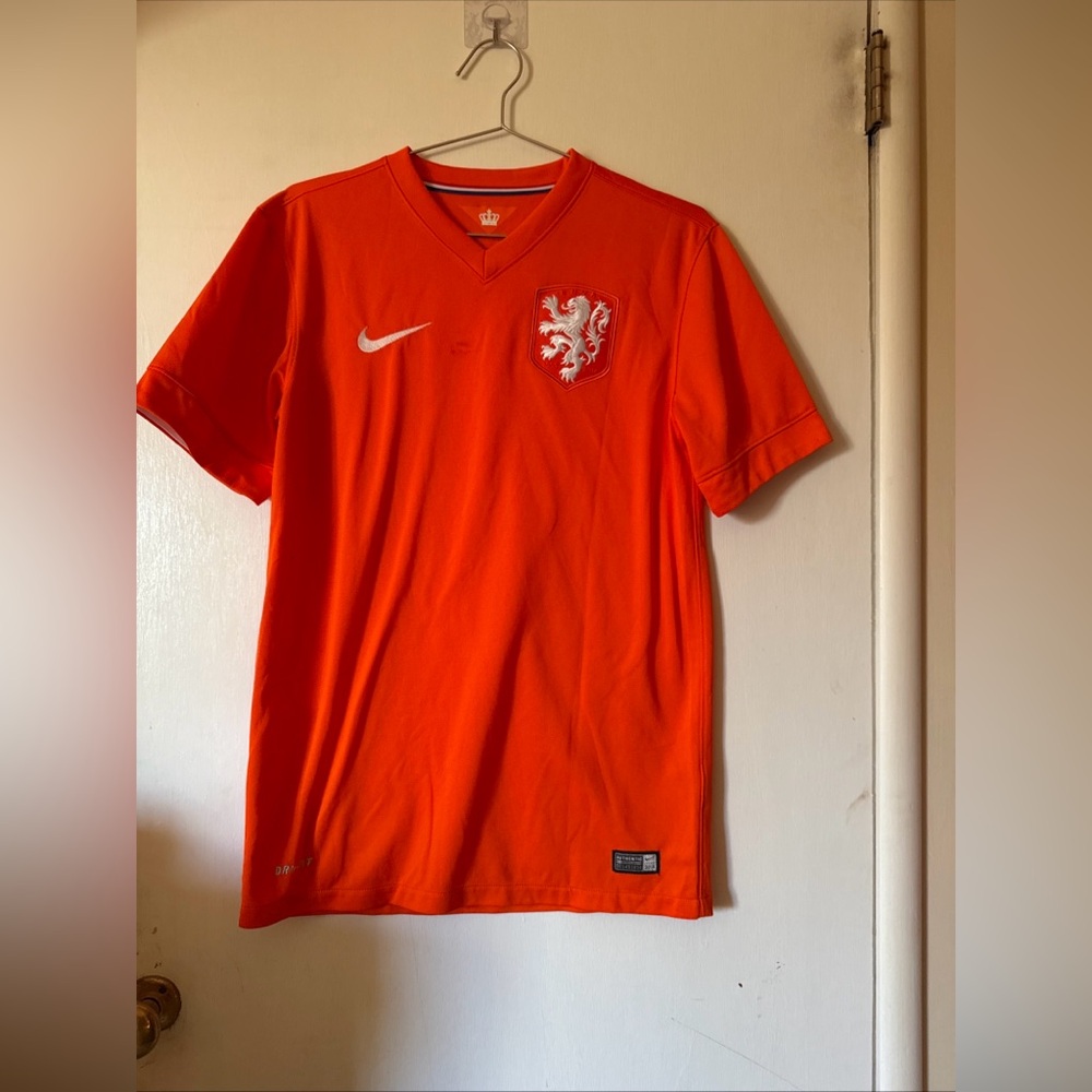 2014 Netherlands National Soccer Football Jersey Nike Dri-Fit Authentic | Small